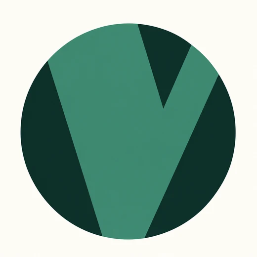 Viridian Reveries’ circular green V logo